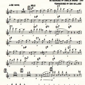 cherokee transcription of charlie barnet's 1939 big band recording