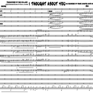 “I Thought About You” as recorded by Frank Sinatra and Nelson Riddle in 1954. transcription