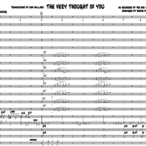 the very thought of you bbc big band transcription