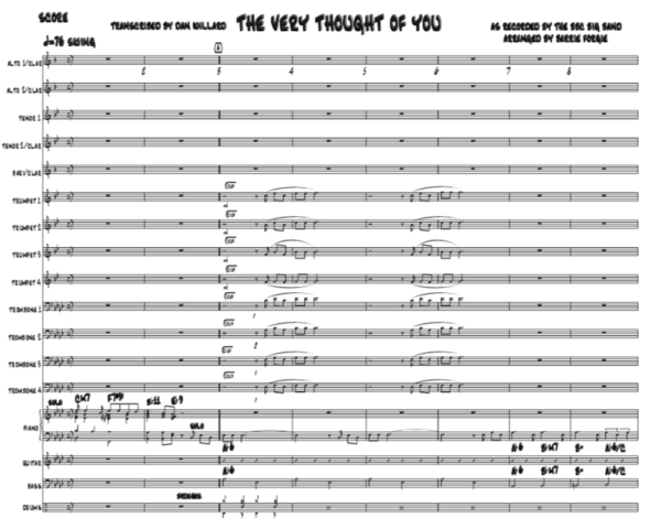 the very thought of you bbc big band transcription